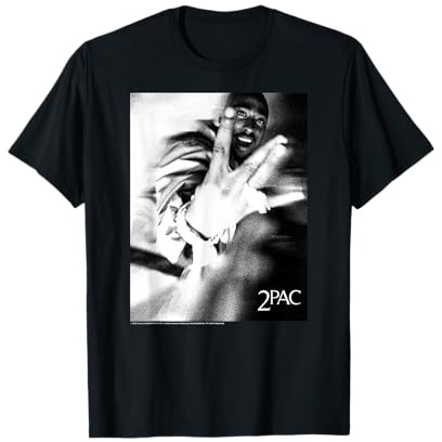 Offizielles Tupac 2Pac Westside Foto Hip Hop Rap Musik 90er T-Shirt