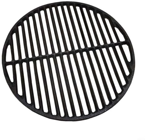 Grille de cuisson ronde en fonte pour barbecues au charbon de bois et barbecues à gaz, cuisson et rôtissage en plein air, compatible avec différents modèles, grille de table ronde, grille à charbon