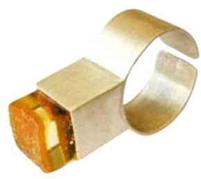 Bernstein Ring Silber 925 NEU Designerstück