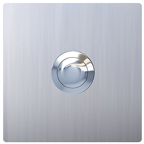 Klingeltaster, Design Klingel, Türklingel Edelstahl Quadrat - Bravios