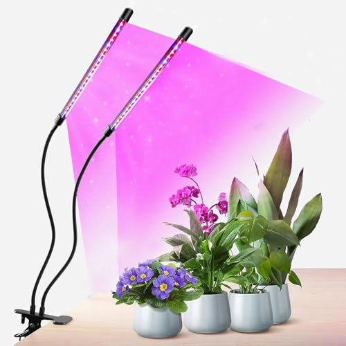HuaMuDM Pflanzenlampe Led Vollspektrum,Pflanzenlicht Zimmerpflanzen,Wachstumslampe Pflanzen,360 ° verstellbare Pflanzenlicht,4 Köpfe Wachstumslampe für Sämlinge und Sukkulenten