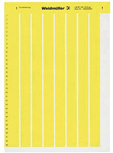 Weidmüller 1686361687-1 LM MT300 15X6 GE Kabel-Etikett LaserMark 6 x 15.2 mm Farbe Beschriftungsfeld: Gelb Anzahl Etike