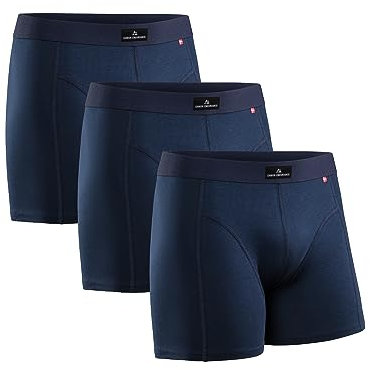 DANISH ENDURANCE Herren Boxershorts, Marineblau - 3 Pack, Gr.- XL