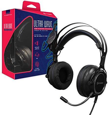 Hyperkin Ultra Wave USB Gaming Headset for PS4/ PS3/ Nintendo Switch/PC/Mac