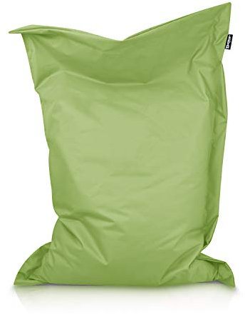 BuBiBag XXL Sitzsack, Outdoor Sitzsäcke für Kinder und Erwachsene, Bodenkissen Beanbag Fatboy wetterfest (Lime 190x145cm)