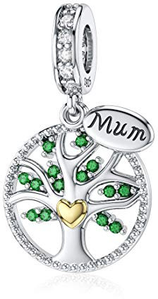 Tree of Life Charm Mum for Pandora Mum Charms Sterling Silver for Pandora Charms Mother's Day