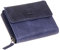 MIKA 42169 - Damengeldbörse aus Echt Leder, Portemonnaie im Hochformat, Geldbeutel mit 9 Kartenfächer, 5 Einsteckfächer, Scheinfach und 2 Münzfächer, Brieftasche in blau, ca. 13 x 10 x 2,5 cm