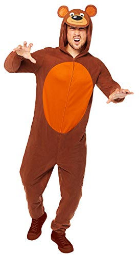 amscan 9908786 Bär Kostme, Unisex Erwachsene, Braun, Einheitsgröße