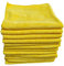 SaatSaa 12 x Large Thick Microfibre Cloths Yellow Towels Car Valeting, Cleaning, Polishing, Waxing, Detailing, Dusting Towels