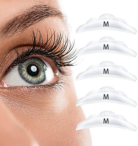 VIVIBEAUTY 10 Stück Größe M Lash Lift Lockenwickler Silikon Augenschutz