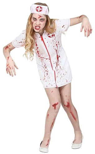 W WIDMANN MILANO Party Fashion - Kinderkostüm Zombie Krankenschwester, Doktor, Halloween, Faschingskostüme
