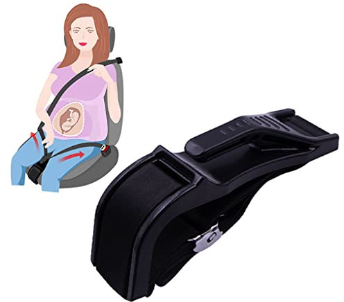 Amindz Ceinture Sécurité Grossesse,Ajustable Voiture Ceinture Grossesse,Ajusteur de Ceinture de Maternité,Confort et Sécurité,Protège Ventre Enceintes pour Sécurité de Maman et de Bébé à Naître