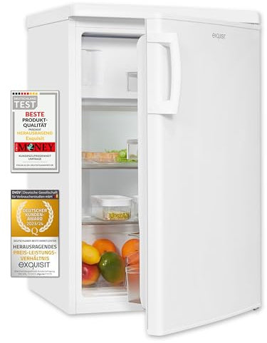 Exquisit Kühlschrank KS16-4-HE-040D weiss | 109 l Nutzinhalt | Weiß
