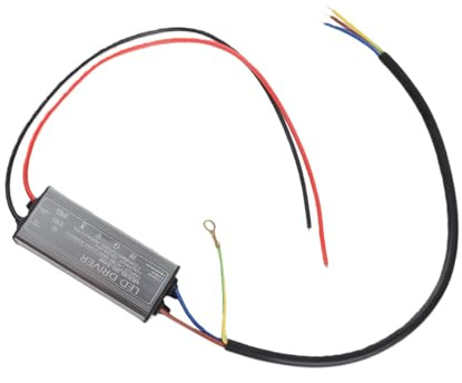 Fafeicy Niederspannungs-LED-Treiber mit IP65 Wetterfestem Gehäuse 24W, Eingang AC85-265V 0.43A, Ausgang 24-42VDC 600mA, LED-Transformator