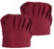 2 Piezas Gorro Chef Hombre Mujer, Ajustable Elástico Gorros de Cocinero Profesional, Transpirable Restaurante Gorro Forma Seta Unisex Sombrero Cocina para Adulto Barbacoa Cocinar Hotel (Rojo)