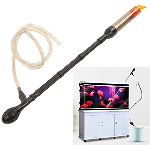 Pssopp Wasserwechsler für Aquarien elektrischer Kiesreiniger für Aquarien Staubsauger für Aquarien Kies Sandreiniger für Sand hartnäckige Verunreinigungen