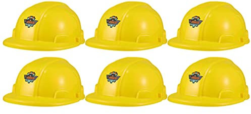 STOBOK 6 Stücke Bauarbeiter Helm Kind Feuerwehr Hut Kinder Schutzhelm Construction Hat Bauhelm Kinder Baustelle Bauarbeiter Spielzeug Für Kinder Gelb