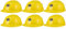 STOBOK 6 Stücke Bauarbeiter Helm Kind Feuerwehr Hut Kinder Schutzhelm Construction Hat Bauhelm Kinder Baustelle Bauarbeiter Spielzeug Für Kinder Gelb