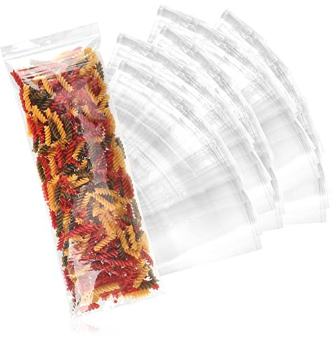 com-four® 500x Druckverschlussbeutel - transparente Tütchen mit Druckverschluss - Zip-Beutel wiederverschließbar - Polybeutel mit Verschluss - 400 x 150 mm