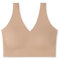 Schiesser Damen nahtloses Bustier mit herausnehmbaren Pads - Invisible Soft, Maple_170364, 44