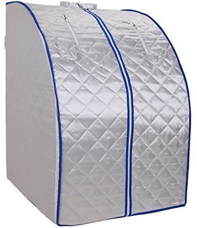 Tragbare Ferninfrarot-Sauna Aus Tannenholz Mit Essensauflage Und Stuhl, 1000 W, 230 V Tragbar