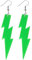 Neon Ohrringe Damen Acryl Tropfen Ohrringe Bunte 80er Jahre Ohrhänger Beleuchtete Halloween Vintage Ohrringe Schmuck Frauen Mädchen Neon Earrings 80er 90er Jahre Party Kostüm Zubehör (Neongrün)