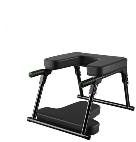 Yoga Hocker Kopfstand,Yoga-Kopfstand-Bank Kopfstandhocker klappbarer Inversionsstuhl mit Stahlrahmen und PU-Polster Multifunktionale Fitness Yoga Kopfstand Stuhl,Ermüdung Entlasten und Körper Bauen