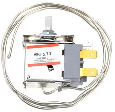 2-poliger Kühlschrank Thermostat Kühlschrank Gefrierschrank Temperaturregler Kühlschrank Gefrierschrank Kältetemperaturregler Kompatibel mit WKF-27R WPF-22G Kühlschrank-Thermostat