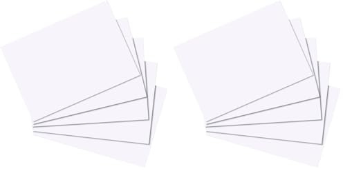 Herlitz Karteikarten A7 blanco VE:100 Stück weiß (Packung mit 2)