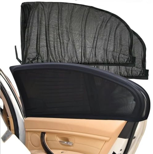 Tendine Parasole Auto Bambini,Parasole Auto,Parasole Auto Bambini, Protezione Solare Auto,Tende a Sacco Universali per Finestrini,Block Raggi UV Anti-Zanzara Protegge Bambini