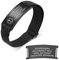 Personalisierte Notfallarmband Medizinisches Alarm Armband - Elastische Verstellbare SOS ID Armband mit Gravur Diabetes Allergie Epilepsie Telefonnummer Notfall Armbänder für Herren Damen Kinder