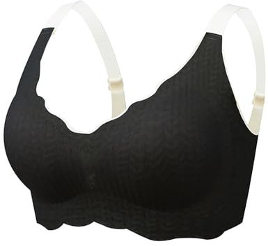 CXKOLD Ferretti per Reggiseno Reggiseno Allattamento Imbottito Reggiseno con Fascia Dietro Trasparente Reggiseno Senza Spalline in Silicone Reggiseno a Fascia Super Push up