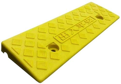 Indoor-Rampen, 3 cm/5 cm hohe Schwelle Rampen Roller Fahrrad Trittpolster rutschfeste Rollstuhlrampen aus Kunststoff (Farbe: Gelb, Größe: 47,5 * 15 * 3 cm) (Gelb 47,5 * 15 * 3 cm)