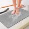 Duschmatte rutschfest 60x80 cm - Weich Komfort Sicherheits Badewannenmatte mit Ablauflöchern, PVC-Luffa Massage Antirutschmatte für Dusche, Schnell trocknend