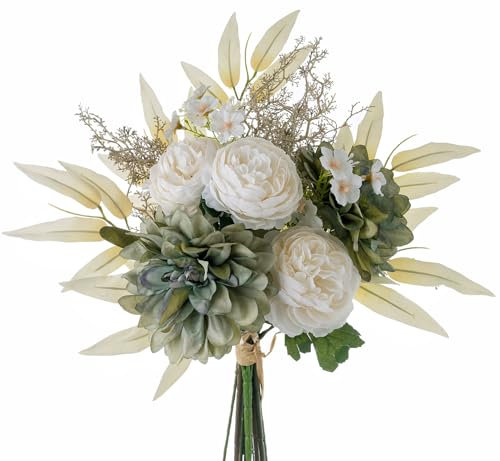 YELIKIT Fiori artificiali, decorazione floreale ortensia, fiori di seta, composizioni per la casa, bouquet di nozze, giardino, cucina, festival