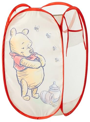 Disney Winnie Puuh Pop-Up-Korb mit robusten Tragegriffen für Wäsche, Kinderzimmer, Aufbewahrung, 53,3 cm H x 34,9 cm B x 34,9 cm L