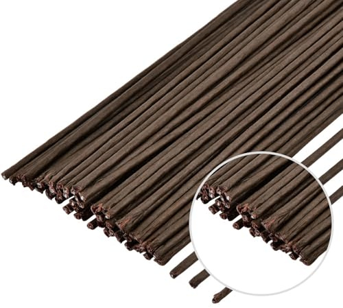 POPOYU 30 Stück Floristik Draht,Blumendraht Braun,Steckdraht Floristik,Steckdraht,Floristenbedarf,Blumenstamm Draht 18 Gauge für die Herstellung von Blumenhandwerk,künstlichen Blumen,Basteldraht