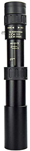 ZYHSIJOBASS Ultra HD, 10-300 x 40 mm Telezoom-Monokular-Teleskop, tragbares hochauflösendes Teleskop für Erwachsene und Kinder mit Einzelrohr für Outdoor, Konzerte, Klettern,