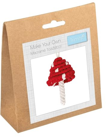 Trimits Make Your Own Macramé Decoration Kit, Toadstool