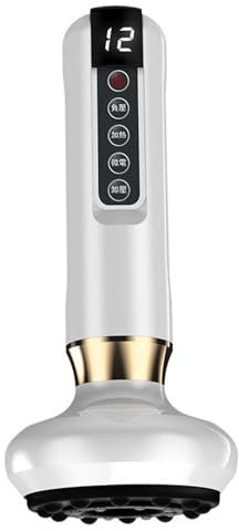 Cellulite-Massagegerät, Schröpfgerät Elektrisch Gegen Cellulite, Verstellbares Handmassagegerät für Körperfett, Anti-Cellulite Vakuum-Massagegerät für Bauch Taille Arme Beine (Weiß)