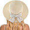 Gajaous Chapeaux de Paille de Plage pour Femmes, Chapeau de Plage UV d'été, Chapeau de Paille à Large Bord Pliable pour Filles