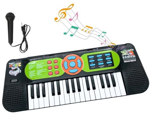 AMATOYS Teclado Piano Infantil - Microfono Portatil - Teclado Musical Infantil - Organo Electronico - Organo Juguete - Organo Electronico Infantil - Piano Electrico Niños - Niños Niña 3 4 5 6 7 Años
