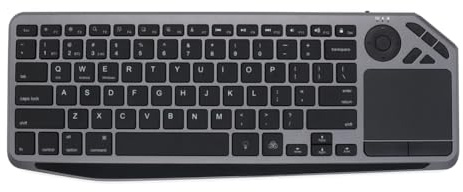 Wouueso Bluetooth Wireless Keyboard with Touchpad 7-Colors Backlit 2.4G Rechargeable Trackpad Keyboard for Smart TV