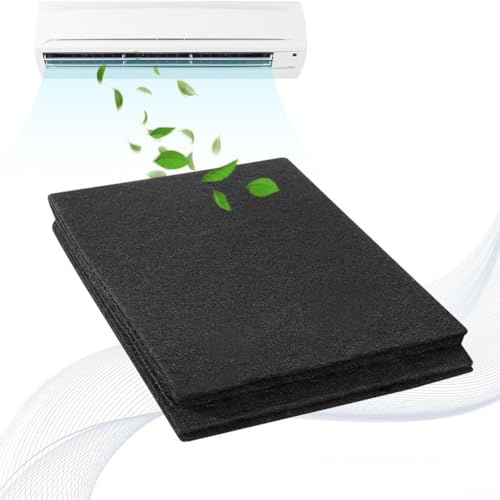 Filtre à air au charbon actif, 122 x 40,6 cm, filtre à air en coton découpable pour purificateurs de climatiseurs