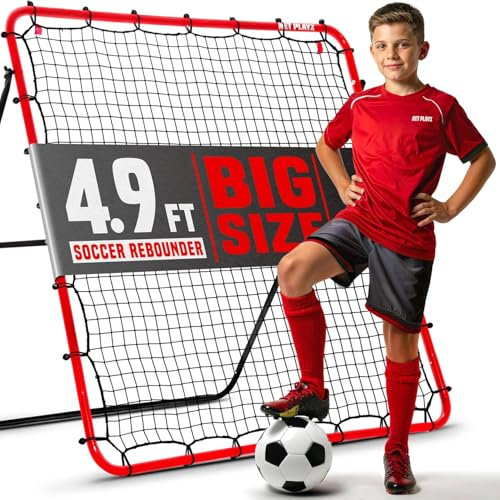 Soccer Rebound Net Rebounder | Geschicklichkeitstraining Geschenke, Hilfsmittel & Ausrüstung für alle Altersgruppen - Kick-Back/Perfekte Aufbewahrung