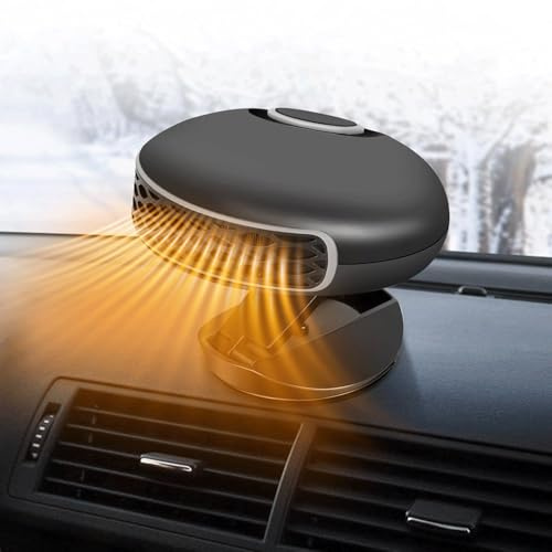 KQLHLHDYZ Autoheizung 12 V 150 W, 2 in 1 Heizung und Kühlung, tragbare Heizung für Fahrzeuge, Windschutzscheibenenteiser, um 360 Grad drehbar, für alle Autos