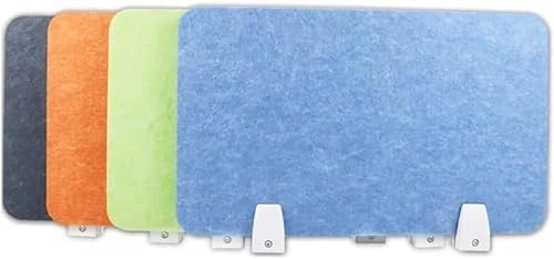Acoustic Desk Divider Soundproof Partition Cubicle Divider with Clamps Office Privacy Screen (Blue 30x100cm) Enhance Workspace Noise Reduction and Focus