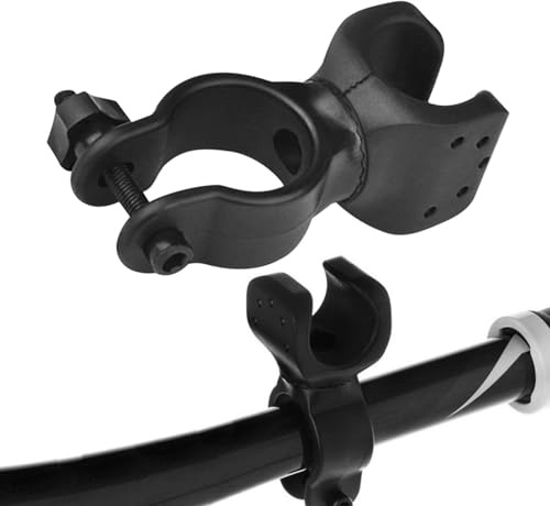 Generisch 2 Stück Fahrrad Taschenlampe Halterung, Aktualisierte Version 360° Rotierenden Fahrradlicht Halterung, Universelle Lenker Clip für Mountainbike und Fahrrad-LED-Lichthalterung