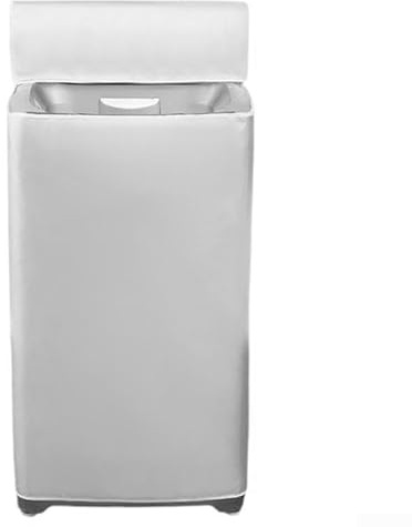 Funda impermeable para lavadora de tela Oxford para uso en exteriores, protector con revestimiento plateado resistente a los rayos UV para lavadoras de carga frontal y superior, 55 x 58 x 83 cm a 62 x