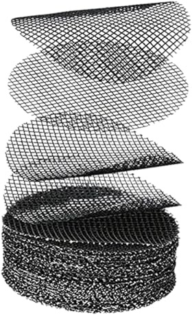 Générique 50 Pièces de Tapis en pour Trous de Fond de Pots de Fleurs, Tapis Grillagé pour Fond de Pots à Bonsaï, Empêche, Diamètre 10cm